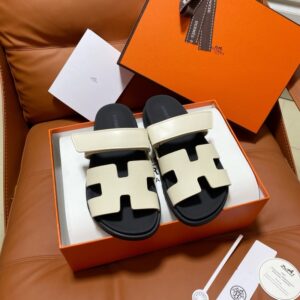 Hermes Sandals White Calfskin