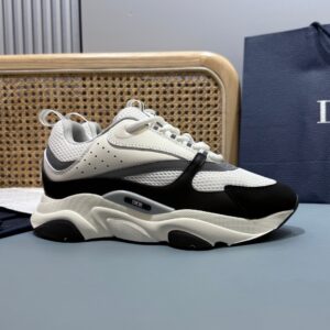 Dior B22 Sneakers White Black Calfskin