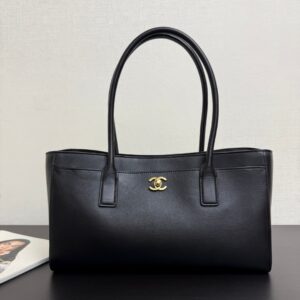 Chanel Small Shopping Bag Black Calfskin