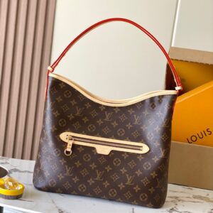 LV Lineu Handbag Monogram Coated Canvas