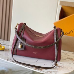 LV Express PM Handbag Wine Calfskin