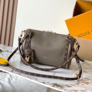 LV Express Small Handbag Gray Calfskin