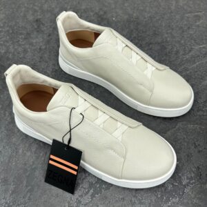 Zegna White Triple Stitch™ SECONDSKIN Sneakers