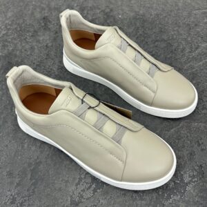 Zegna Beige Triple Stitch™ SECONDSKIN Sneakers
