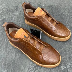 Zegna Brown Triple Stitch™ SECONDSKIN Sneakers