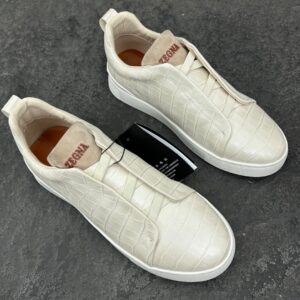 Zegna White Triple Stitch™ SECONDSKIN Sneakers