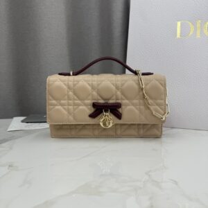 My Dior Top Handle Bag Caramel/Apricot Lambskin