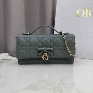 My Dior Top Handle Bag Rock Ash Lambskin