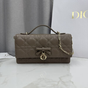My Dior Top Handle Bag Taupe Lambskin