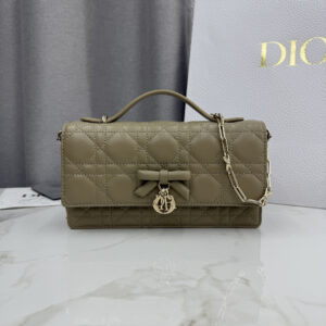 My Dior Top Handle Bag Apricot Lambskin