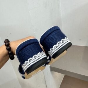 dior dentelle sandals pink embroidery (复制)