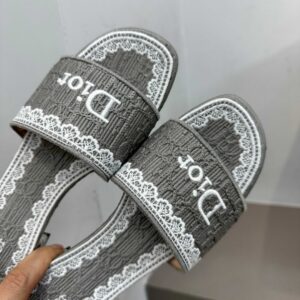 dior dentelle sandals blue embroidery (复制)