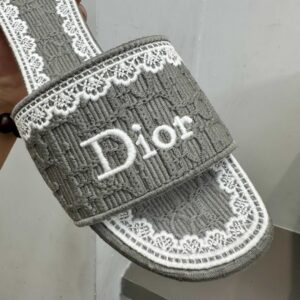 dior dentelle sandals blue embroidery (复制)