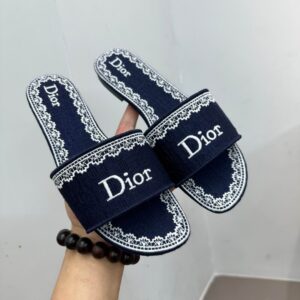 dior dentelle sandals black embroidery (复制)