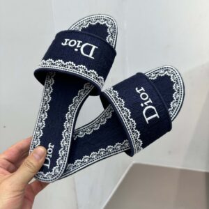 dior dentelle sandals black embroidery (复制)