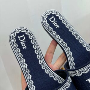 dior dentelle sandals black embroidery (复制)