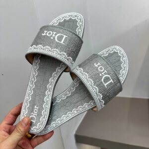 dior dentelle sandals black embroidery (复制)