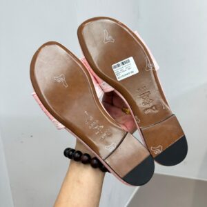 dior dentelle slides pink embroidery