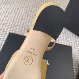 chanel suede sandals nude lambskin (copy)