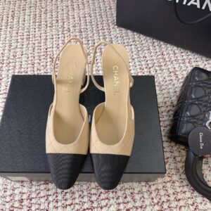 chanel sandals grey suede (copy)