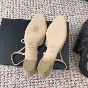 chanel sandals grey suede (copy)