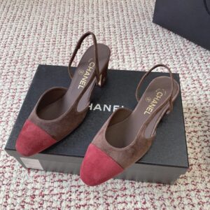 chanel sandals grey suede (copy)