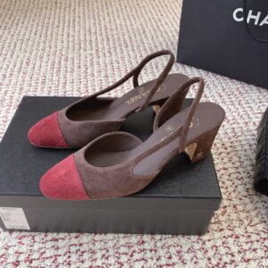 chanel sandals grey suede (copy)