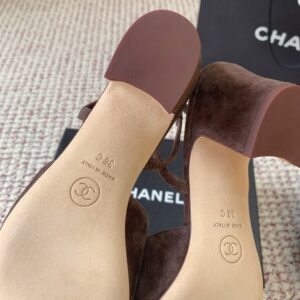 chanel sandals grey suede (copy)