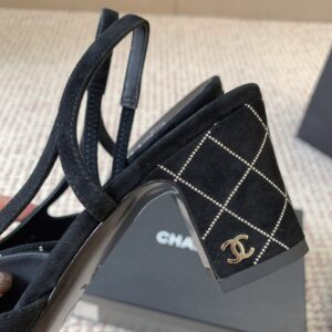 chanel sandals red/brown suede lambskin (copy)