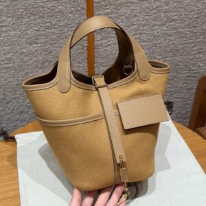 hermes picotin cargo handbag orange (copy)