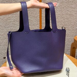 hermes picotin lock handbag 73/blue saphir (copy)