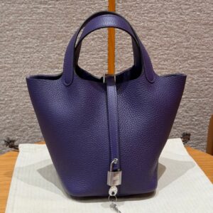 hermes picotin lock handbag 73/blue saphir (copy)