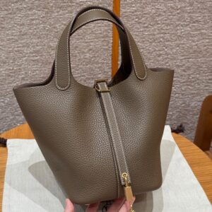 hermes picotin lock handbag 7t/blue electric (copy)
