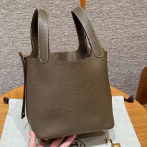 hermes picotin lock handbag 7t/blue electric (copy)