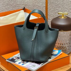 hermes picotin lock handbag 55/rouge h (copy)