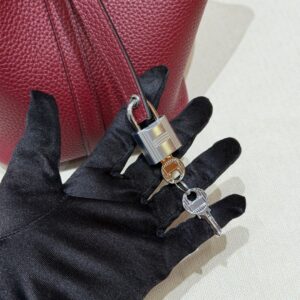 hermes picotin lock handbag p5/blue tie (copy)