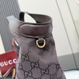 gucci giglio large tote bag black canvas (copy)