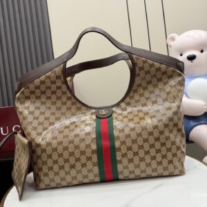 gucci giglio large tote bag dark brown canvas (copy)