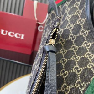gucci giglio large tote bag sand and dark brown canvas (copy)