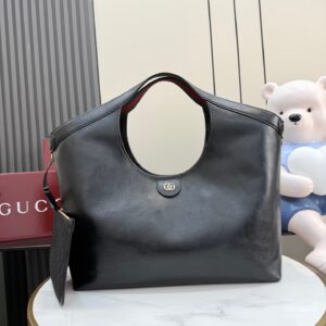 gucci giglio large tote bag sand and dark brown fabric (copy)