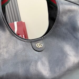 gucci giglio large tote bag sand and dark brown fabric (copy)
