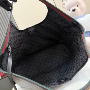 gucci giglio large tote bag sand and dark brown fabric (copy)