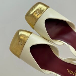 chanel sandals square toe lambskin