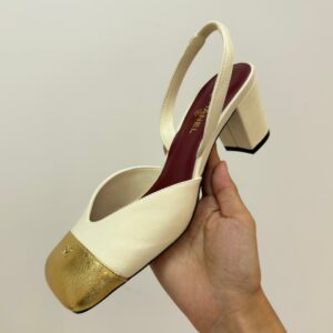 chanel sandals square toe lambskin