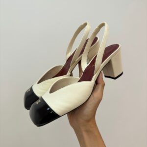 chanel sandals square toe lambskin
