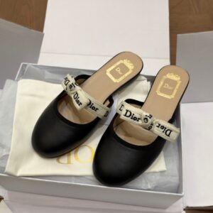 dior lady bow mules