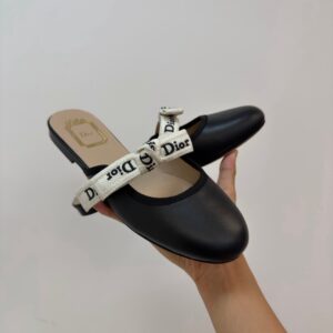 dior lady bow mules