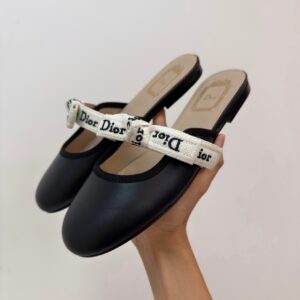 dior lady bow mules