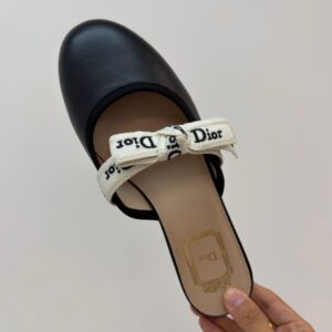 dior lady bow mules