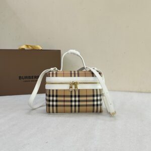 mini check vanity bag